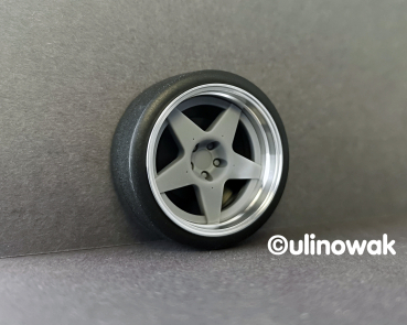 99081-16S Alufelge 1:18 Compomotive-Design schmal 16 Zoll